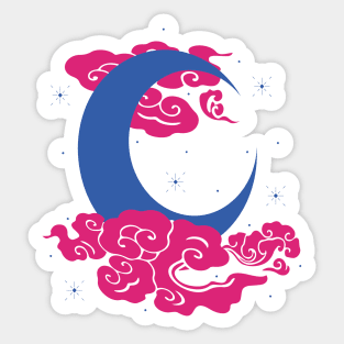 Japanese Clouds Sticker